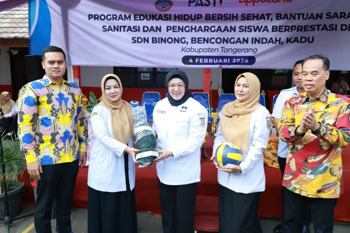 Wabup Tangerang Hadiri Penyerahan Bantuan CSR Lippoland untuk SDN Binong