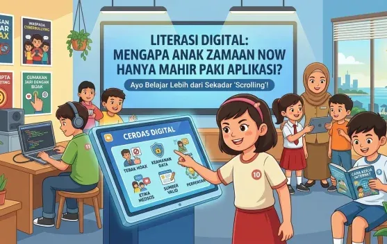 Mahir Aplikasi, Minim Literasi Digital: Pakar Ingatkan Risiko Keamanan Data pada Anak