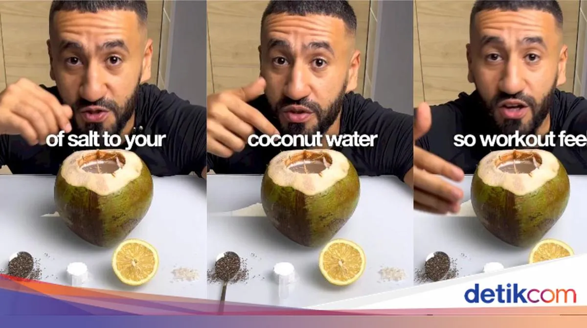 Tips Sahur: Racikan Air Kelapa dengan Garam, Lemon, Kreatin, dan Biji Chia untuk Bantu Cegah Dehidrasi
