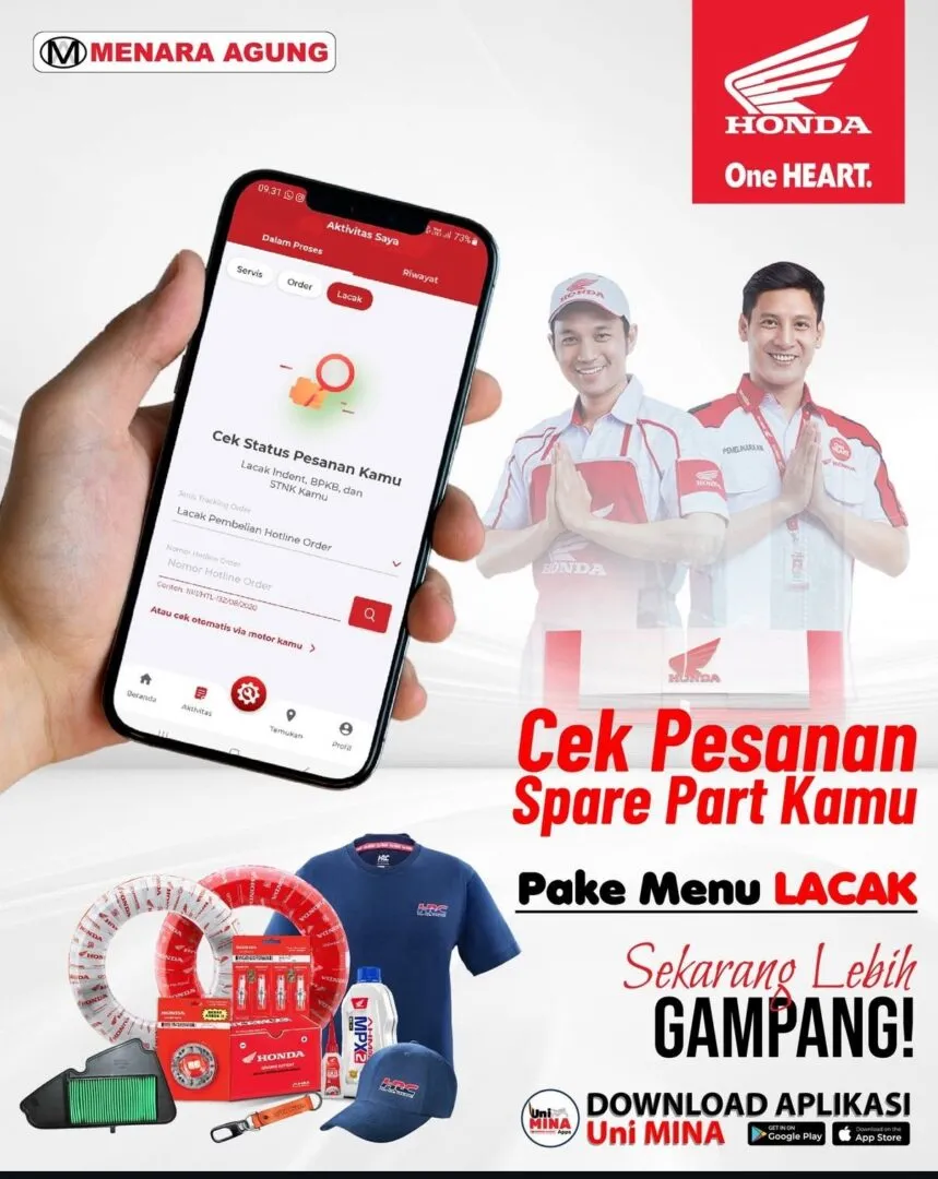 PT Menara Agung Perkenalkan Aplikasi Uni MINA untuk Layanan Konsumen Honda di Sumbar