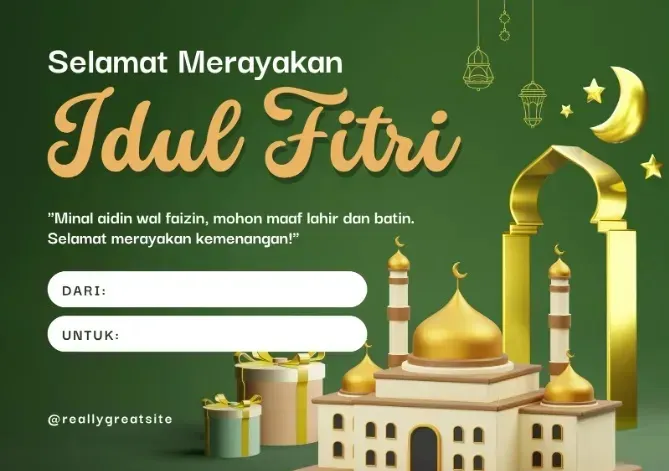 Delapan Aplikasi Gratis untuk Membuat Kartu Ucapan Idul Fitri 2026 dan Dibagikan di Media Sosial
