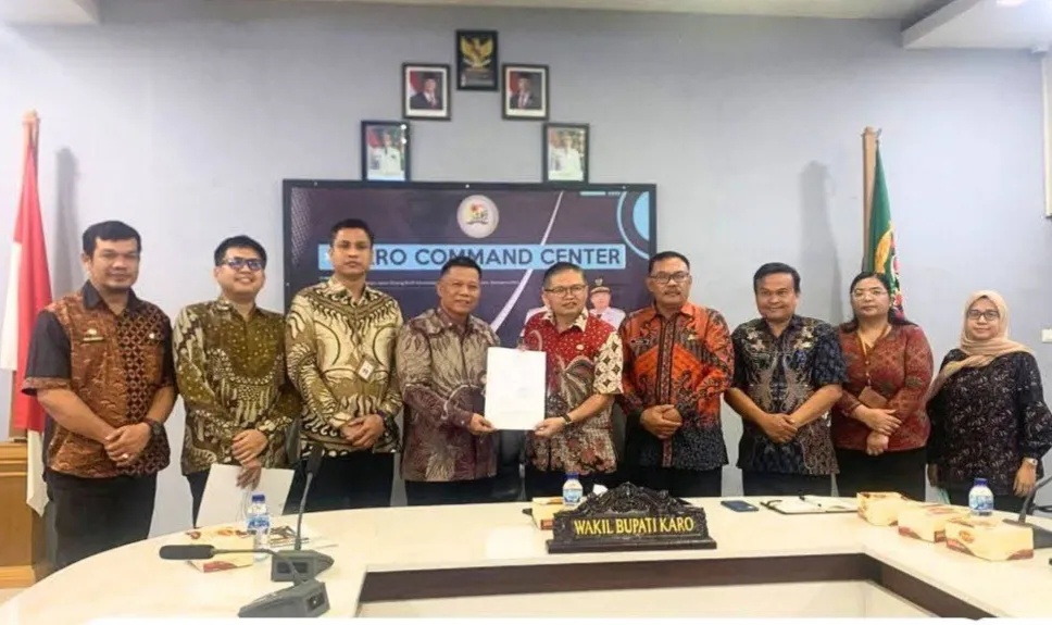 Pemkab Karo Ikuti Entry Meeting BPK untuk Pemeriksaan Interim LKPD 2025 se-Sumut