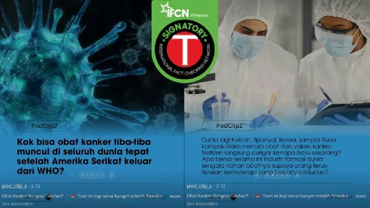 Klaim Obat dan Vaksin Kanker Baru Muncul Usai AS Keluar dari WHO Dinilai Keliru
