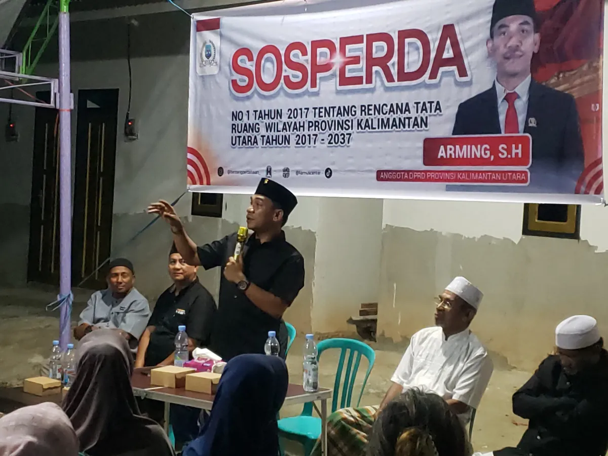 Arming Sosialisasikan Perda RTRW Kaltara 2017–2037 kepada Warga Jalan Rimba Nunukan
