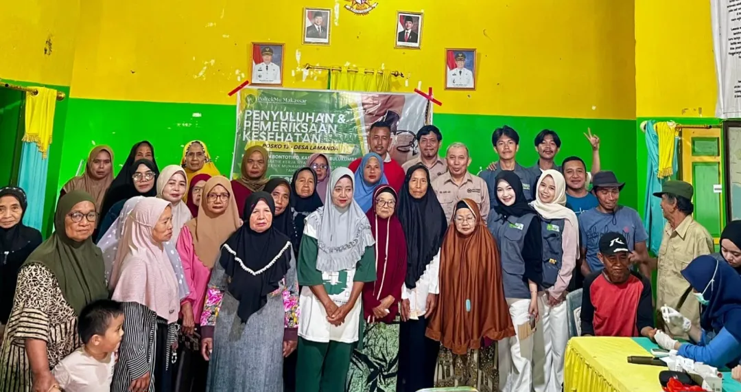 Dosen dan Mahasiswa PKN PoltekMu Makassar Gelar Penyuluhan Gizi dan Hidup Sehat di Desa Lamanda Bulukumba