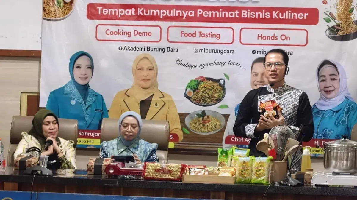 Perempuan di HSU Didorong Kembangkan Usaha Kuliner Lewat Workshop Profesional, Hadirkan Chef Agus Sasirangan