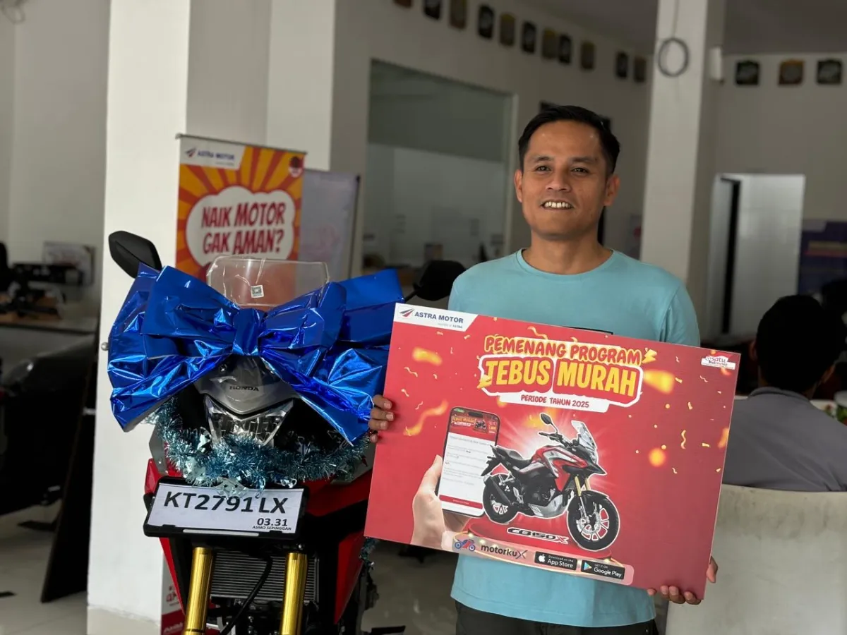 Konsumen Astra Motor Kaltim 1 Menang Program Tebus Murah lewat Aplikasi Motorku X