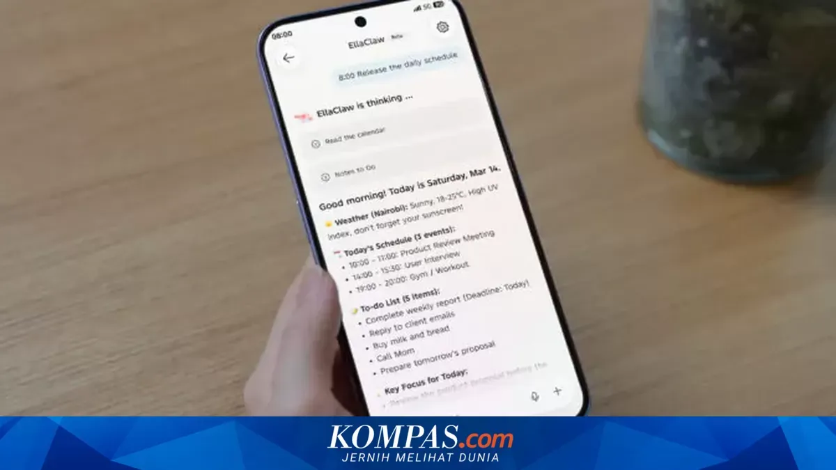 Tecno Siapkan Agen AI EllaClaw Berbasis OpenClaw untuk Otomatiskan Tugas di Ponsel
