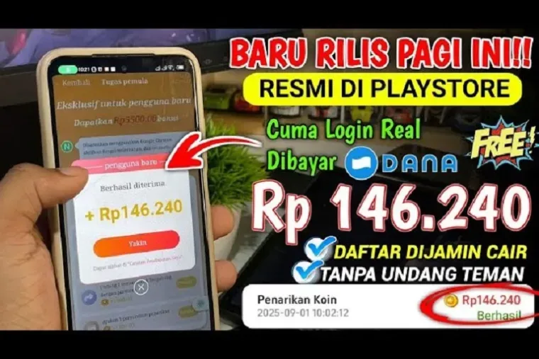 Aplikasi Penghasil Uang 2026 Ramai Dibahas, Klaim Bisa Tarik Dana Mulai Rp200 ke Dompet Digital
