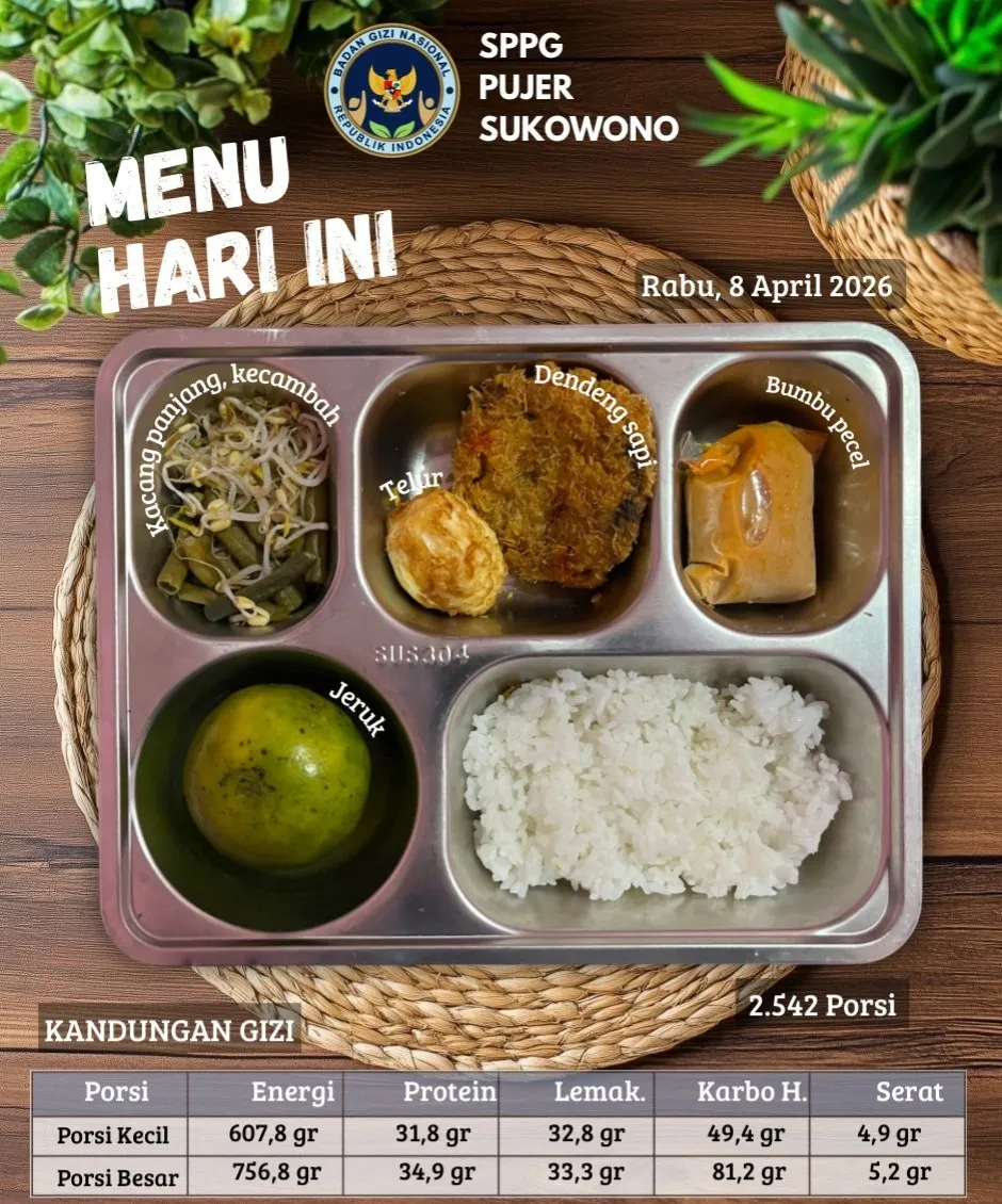 SPPG Sukowono Sajikan Menu Seimbang untuk Dukung Aktivitas Belajar Siswa