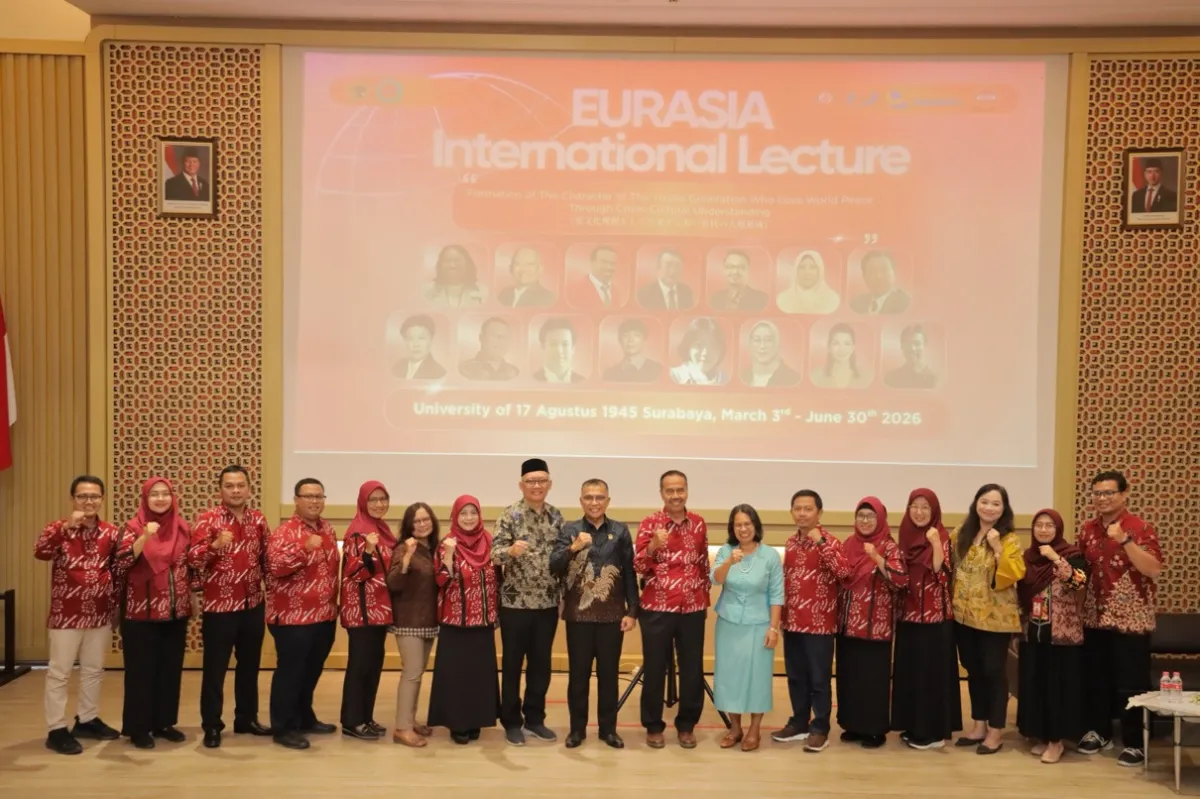 Untag Surabaya Gelar Eurasia International Lecture, Dorong Mahasiswa Gaungkan Perdamaian Dunia