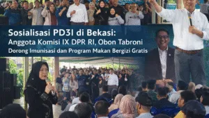 Sosialisasi PD3I di Bekasi, Obon Tabroni Tekankan Pentingnya Imunisasi dan Program Makan Bergizi Gratis