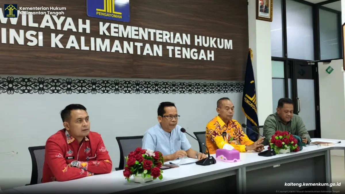 Kanwil Kemenkum Kalteng Harmonisasi Ranperbup Pulang Pisau soal Alokasi Dana Desa 2026