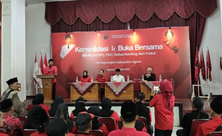 DPC PDI Perjuangan Ngawi Gelar Konsolidasi dan Buka Puasa Bersama Kader Se-Kabupaten