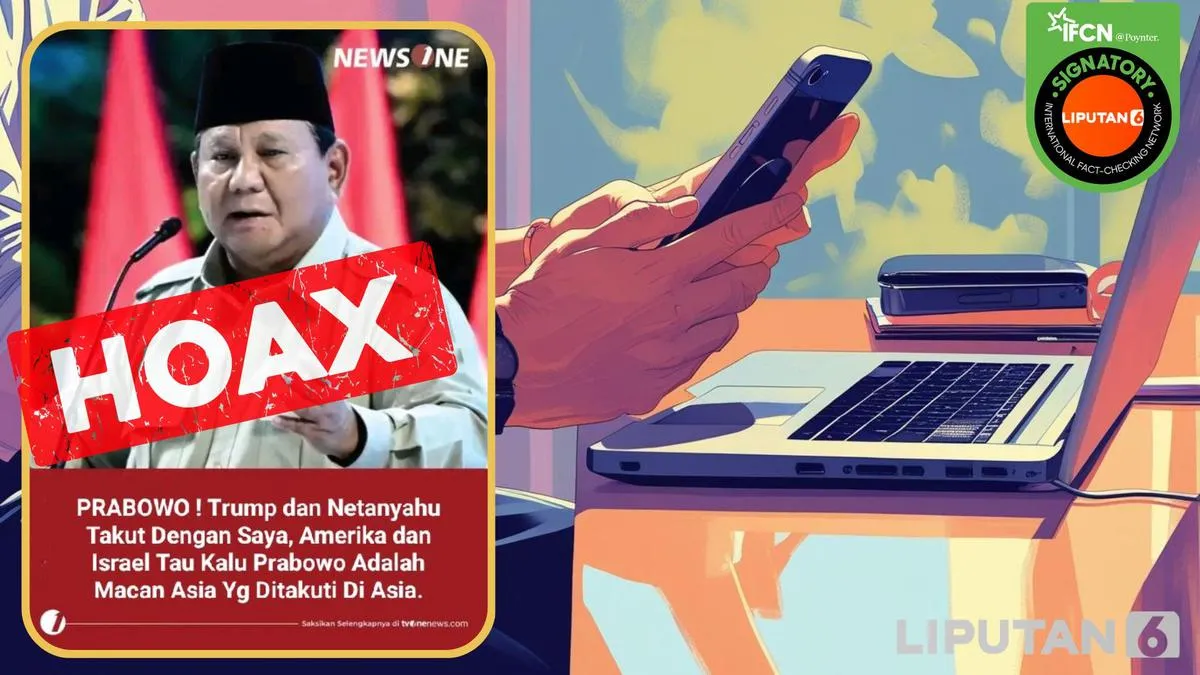 Cek Fakta: Klaim Prabowo Sebut Trump dan Netanyahu Takut Padanya Disebut Hoaks