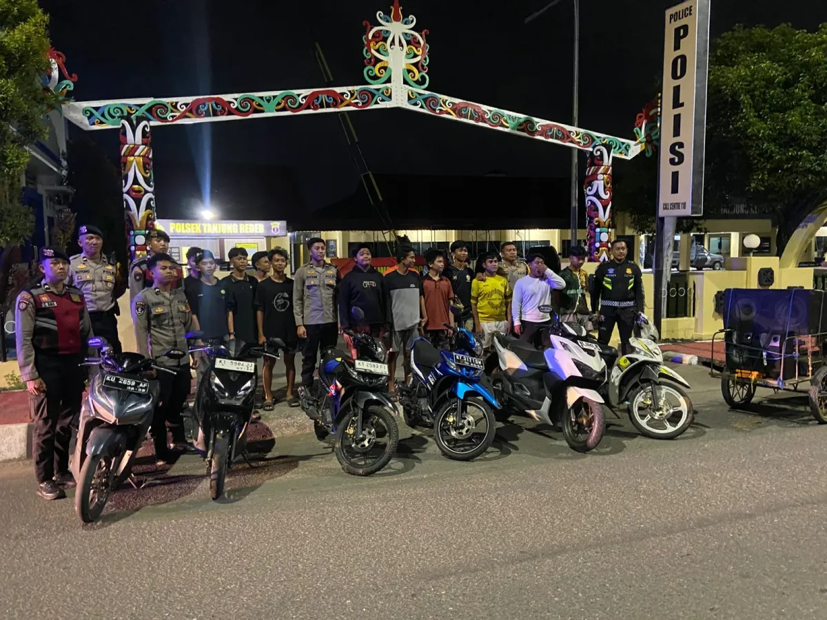 Polisi Tindak Konvoi Remaja di Tanjung Redeb yang Bangunkan Sahur dengan Musik Keras