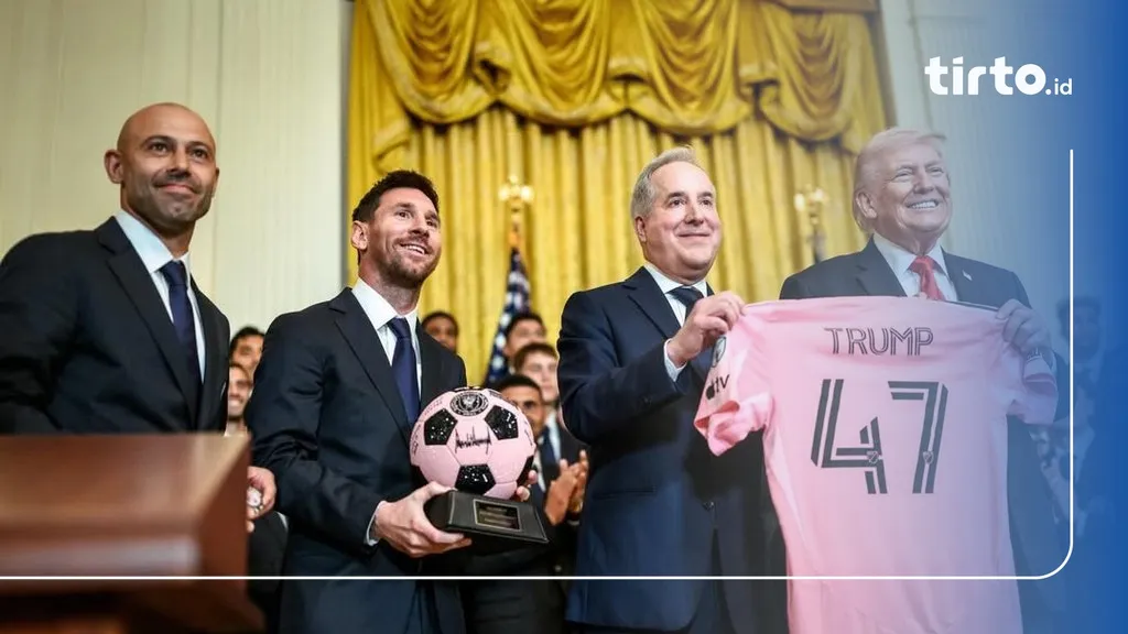 Messi dan Inter Miami Kunjungi Gedung Putih, Trump Beri Pujian hingga Singgung Perang Iran