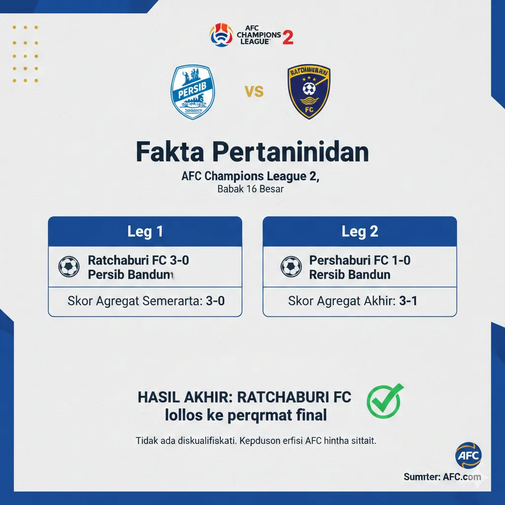 Klaim Persib Lolos Perempat Final ACL2 2025/2026 karena Ratchaburi Didiskualifikasi Tidak Didukung Dokumen Resmi