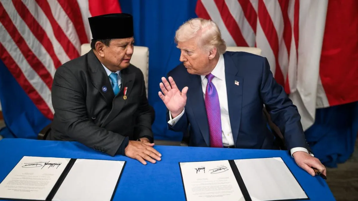 Cek Fakta: Foto Prabowo dan Trump Pamer Produk Olahan Daging Babi adalah Manipulasi
