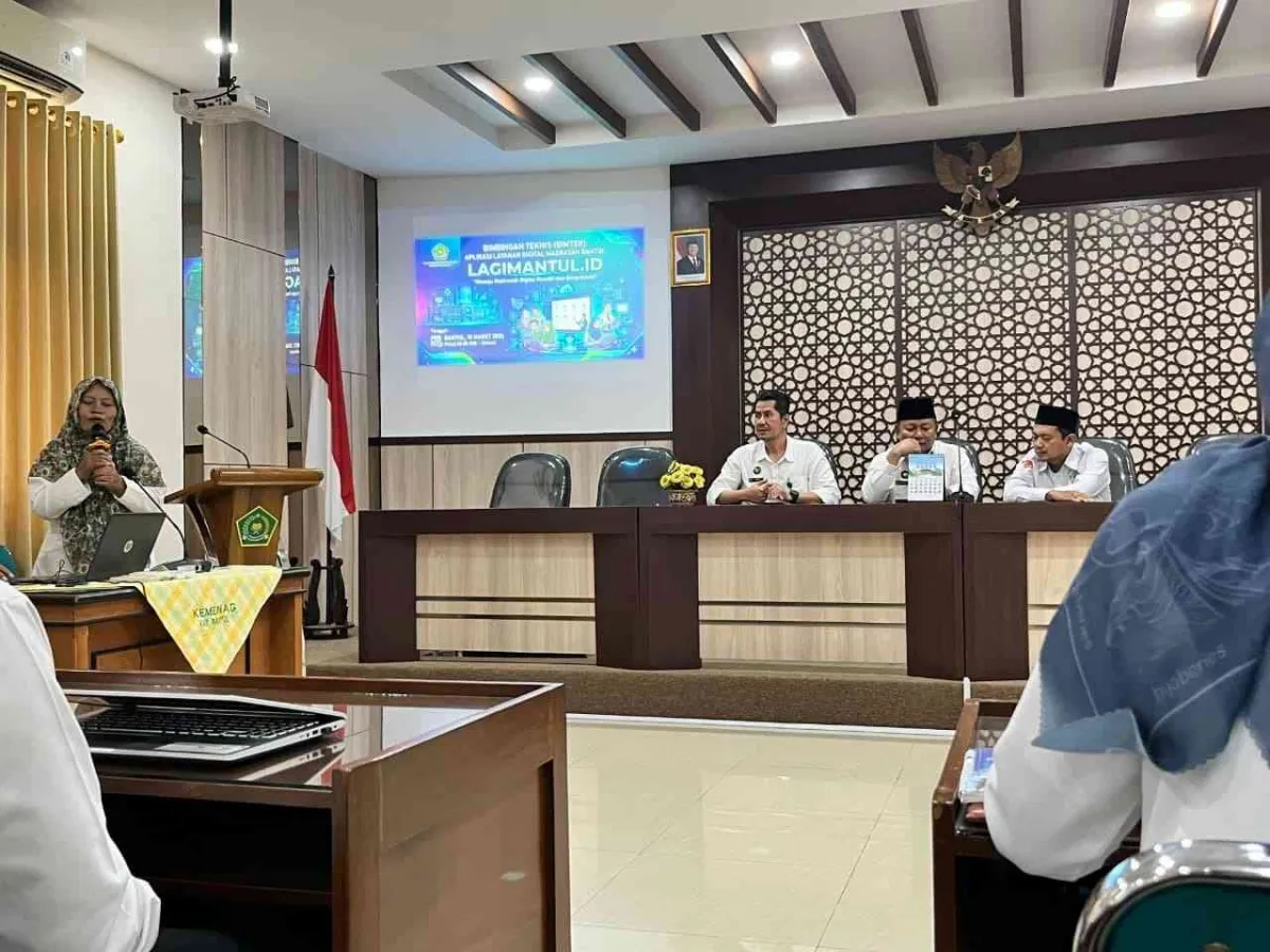 Kepala Tata Usaha MTsN 9 Bantul Ikuti Bimtek Pengelolaan Layanan lagimantul.id