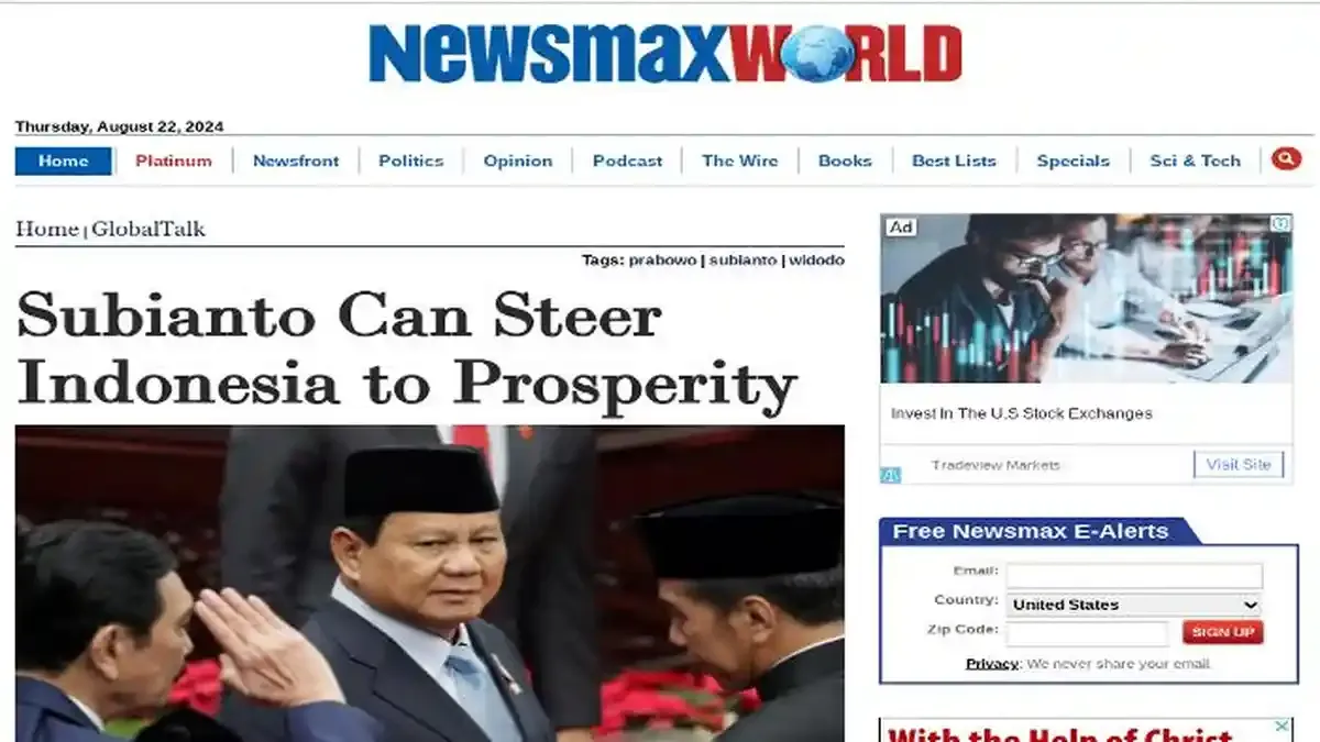 Opini di Newsmax: Duggan Flanakin Nilai Prabowo Bisa Arahkan Indonesia Menuju Kemakmuran