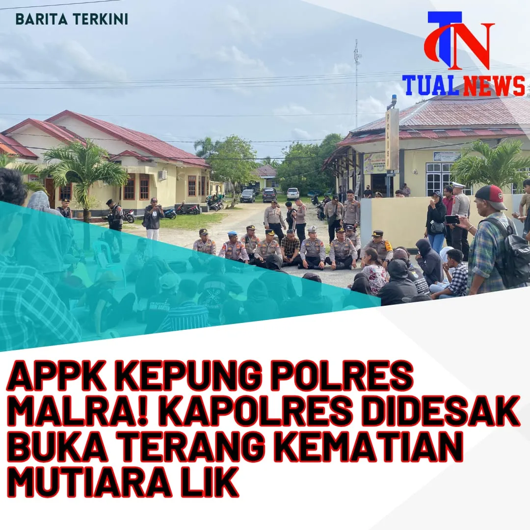Aliansi Peduli Perempuan Kei Demo di Polres Maluku Tenggara, Minta Transparansi Kasus Kematian Karyawati PT Mutiara Lik