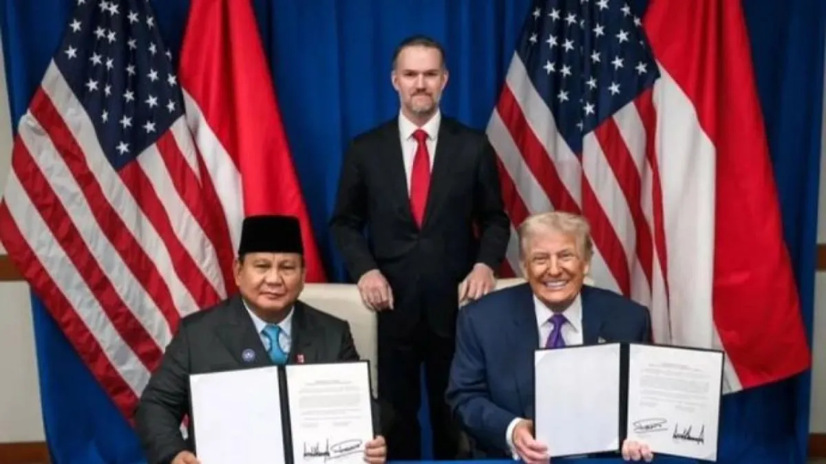 Cek Fakta: Foto Prabowo dan Trump Disebut Pamer Daging Babi Ternyata Rekayasa AI