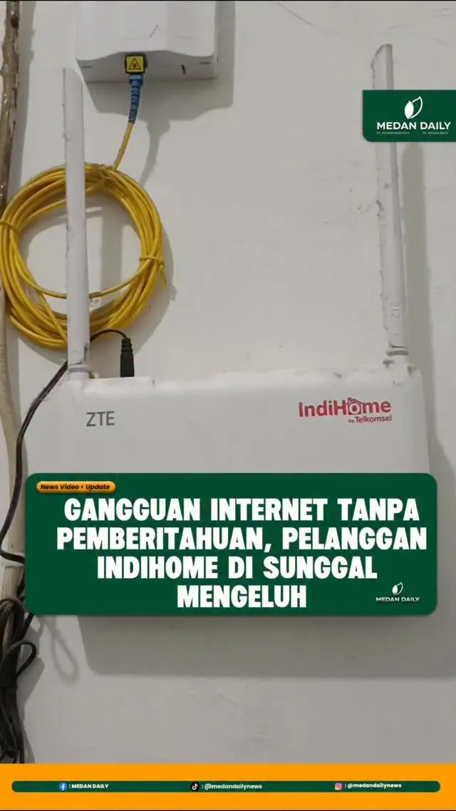 Pelanggan IndiHome di Kampung Lalang Keluhkan Gangguan Internet Sejak Sabtu Pagi