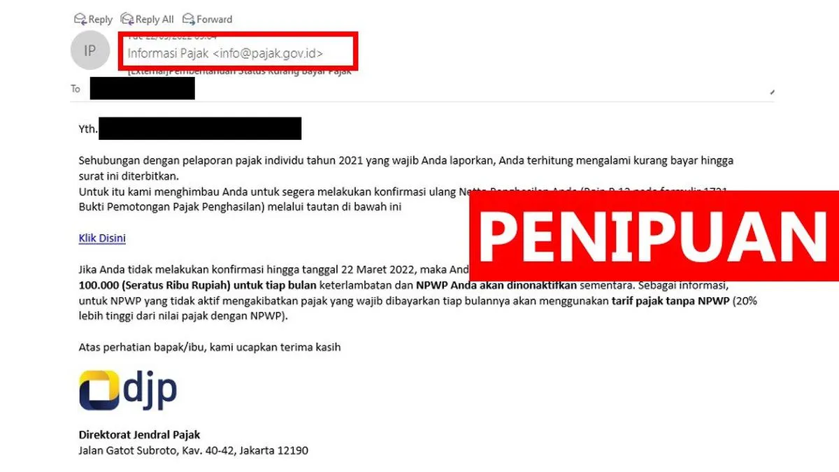 DJP Catat Lonjakan Penipuan Pajak Digital Jelang Batas Pelaporan, Ini Modus yang Sering Muncul