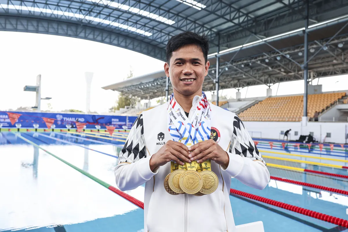 Jendi Pangabean Sabet Tujuh Emas di ASEAN Para Games 2025, Terbanyak untuk Indonesia