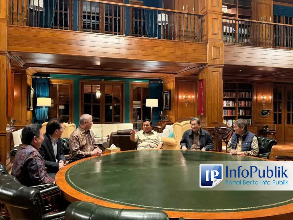 Prabowo Terima Lima Pengusaha di Hambalang, Bahas Kolaborasi Pembangunan Berkeadilan