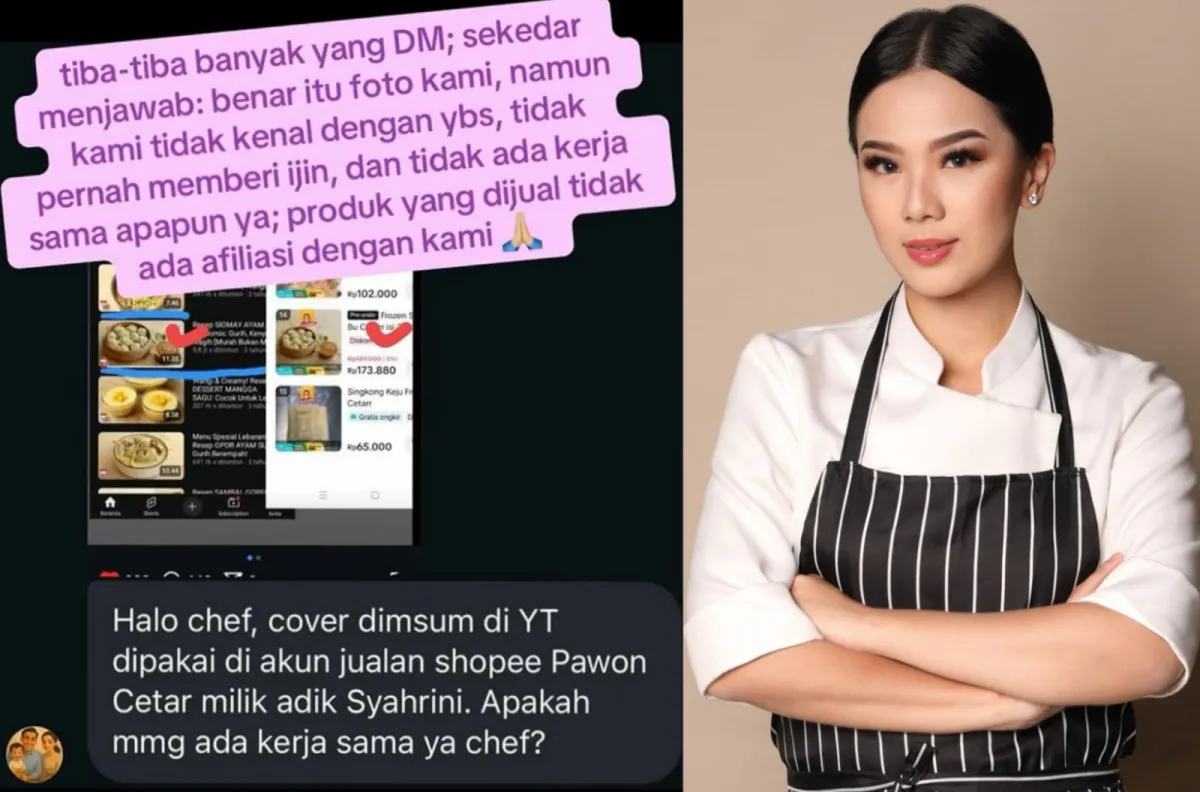 Chef Devina Hermawan Tegaskan Tak Beri Izin Foto Siomay Dipakai Usaha Kuliner Aisyahrani