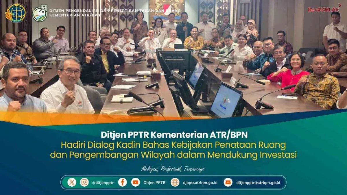 Ditjen PPTR ATR/BPN Ikut Dialog Kadin Bahas Penataan Ruang untuk Dukung Investasi