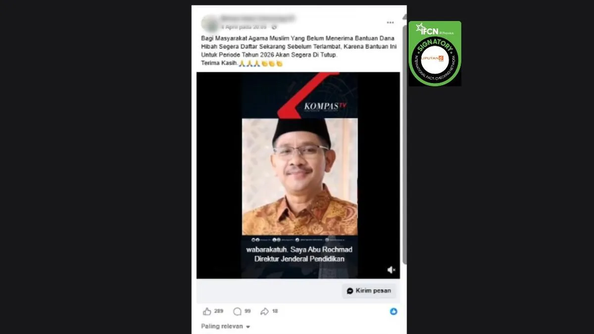 Kemenag Tegaskan Hoaks Klaim Hibah Arab Saudi untuk 500 Orang yang Mencatut Nama Abu Rokhmad