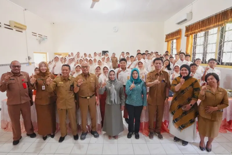 Pemkot Mojokerto Sosialisasikan B2SA di Sekolah, Pelajar Diingatkan Bijak Memilih Jajanan