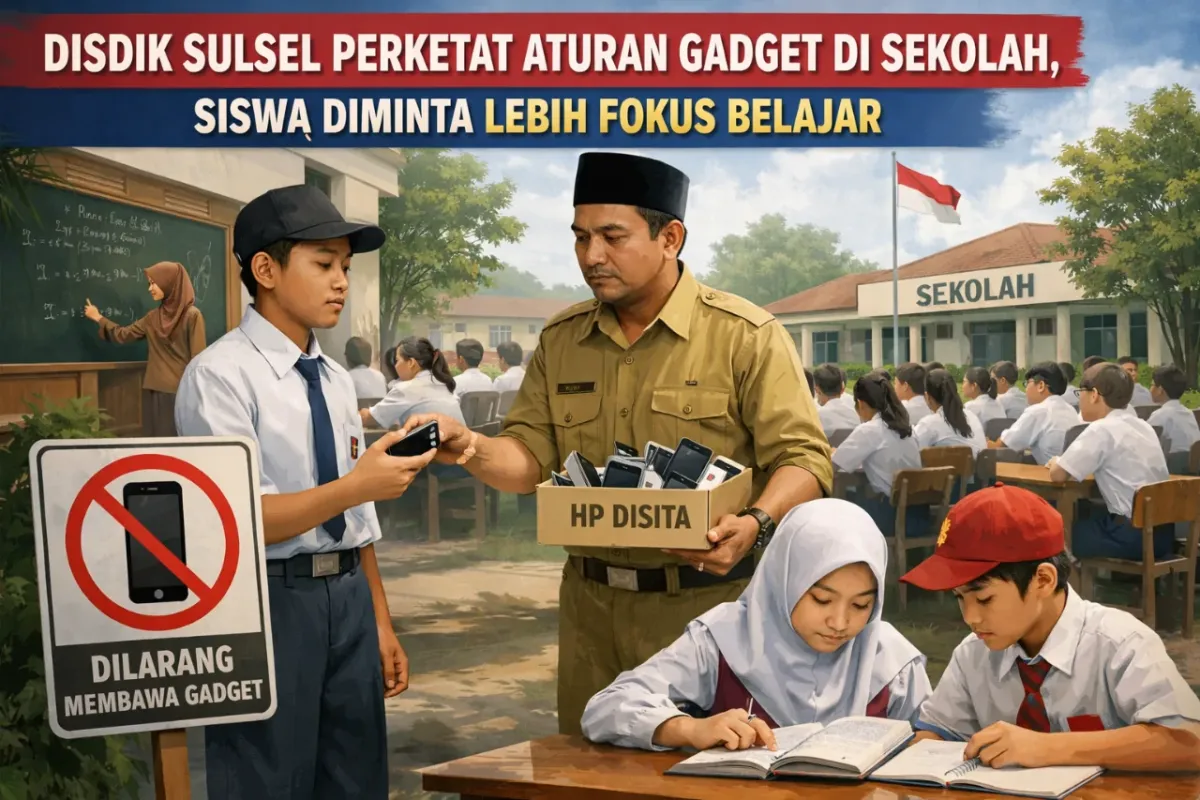 Disdik Sulsel Perketat Pembatasan Gadget di Sekolah, SMA/SMK Diminta Susun SOP