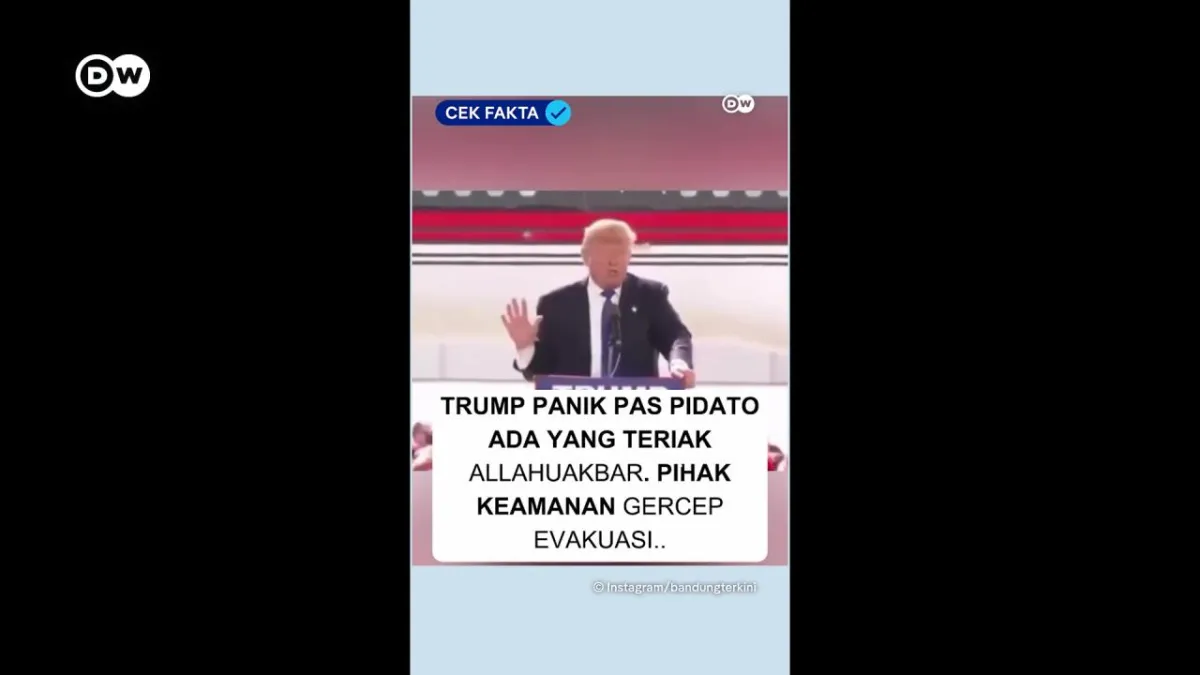 Cek Fakta: Klaim Video Trump Panik karena Teriakan Takbir Disebut Tidak Benar