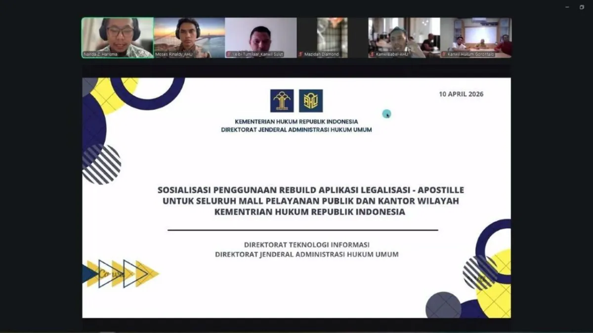 Kemenkum Sumsel Siap Terapkan Pembaruan Aplikasi Apostille untuk Percepat Layanan Legalisasi