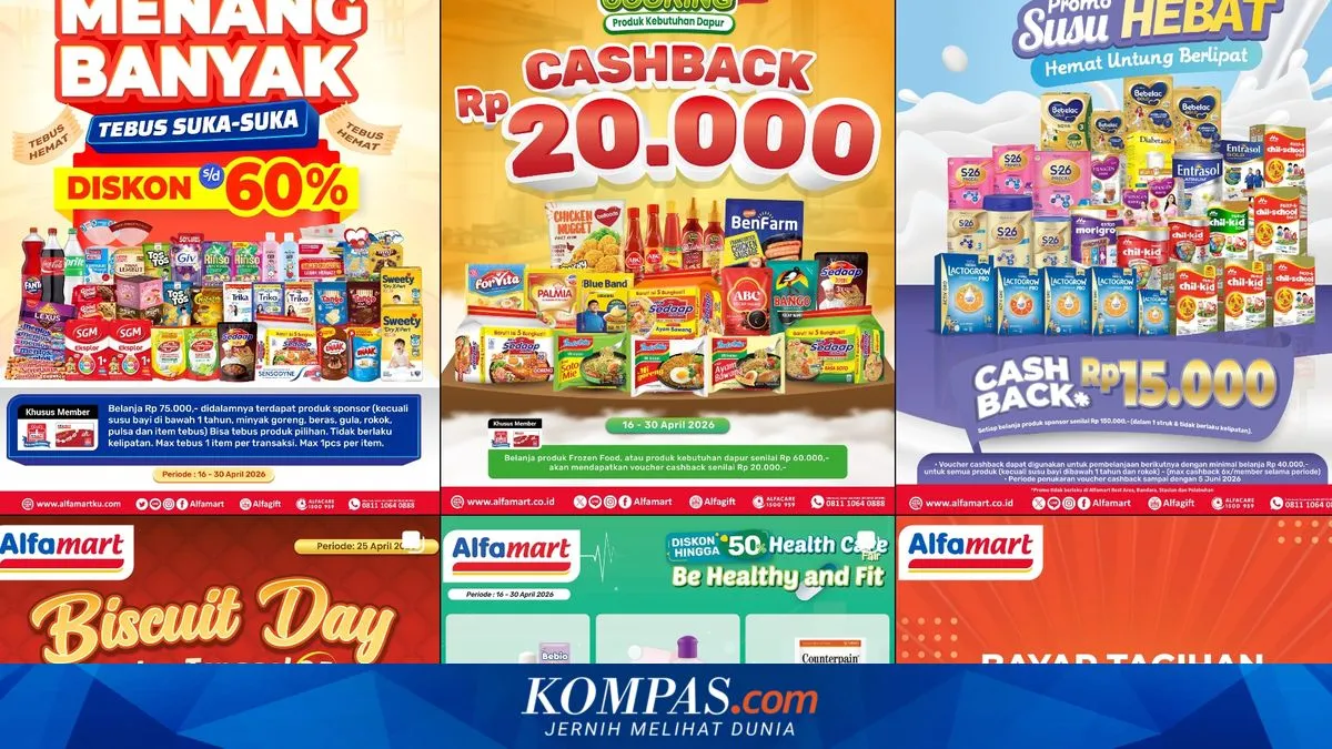 Promo Alfamart 16 Mei 2026: Cashback hingga Rp 10.000 untuk Bahan Dapur dan Diskon JSM