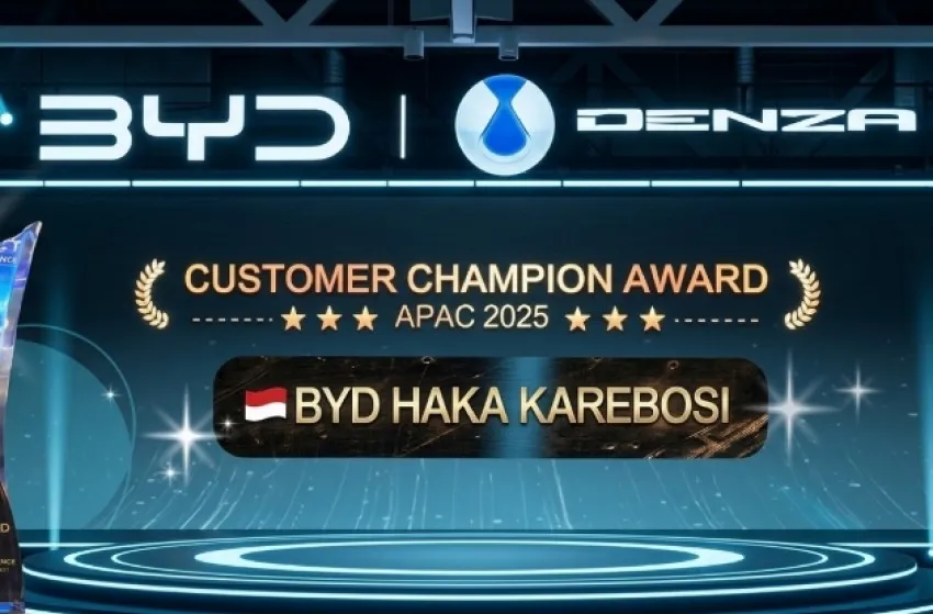BYD Haka Karebosi Makassar Raih Customer Champion Award APAC 2025 di Konferensi Dealer BYD