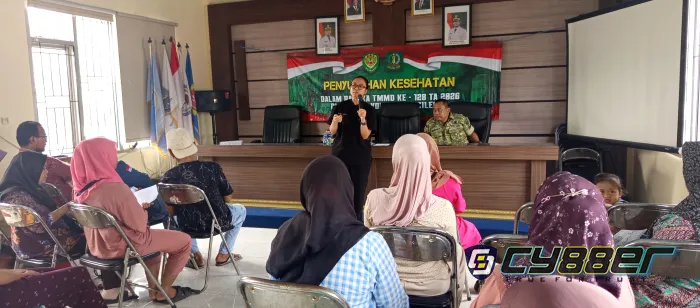 TMMD ke-128 Kodim 0623/Cilegon Gelar Penyuluhan “Gizi Sehat Menuju Gigi yang Sehat” di Mekarsari