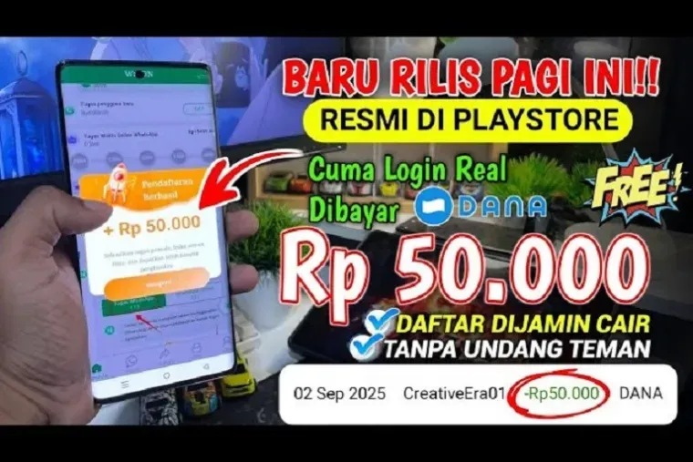 Aplikasi Penghasil Uang 2026 Ramai Dibahas, Klaim Penarikan Berhasil ke Dana dalam Hitungan Menit