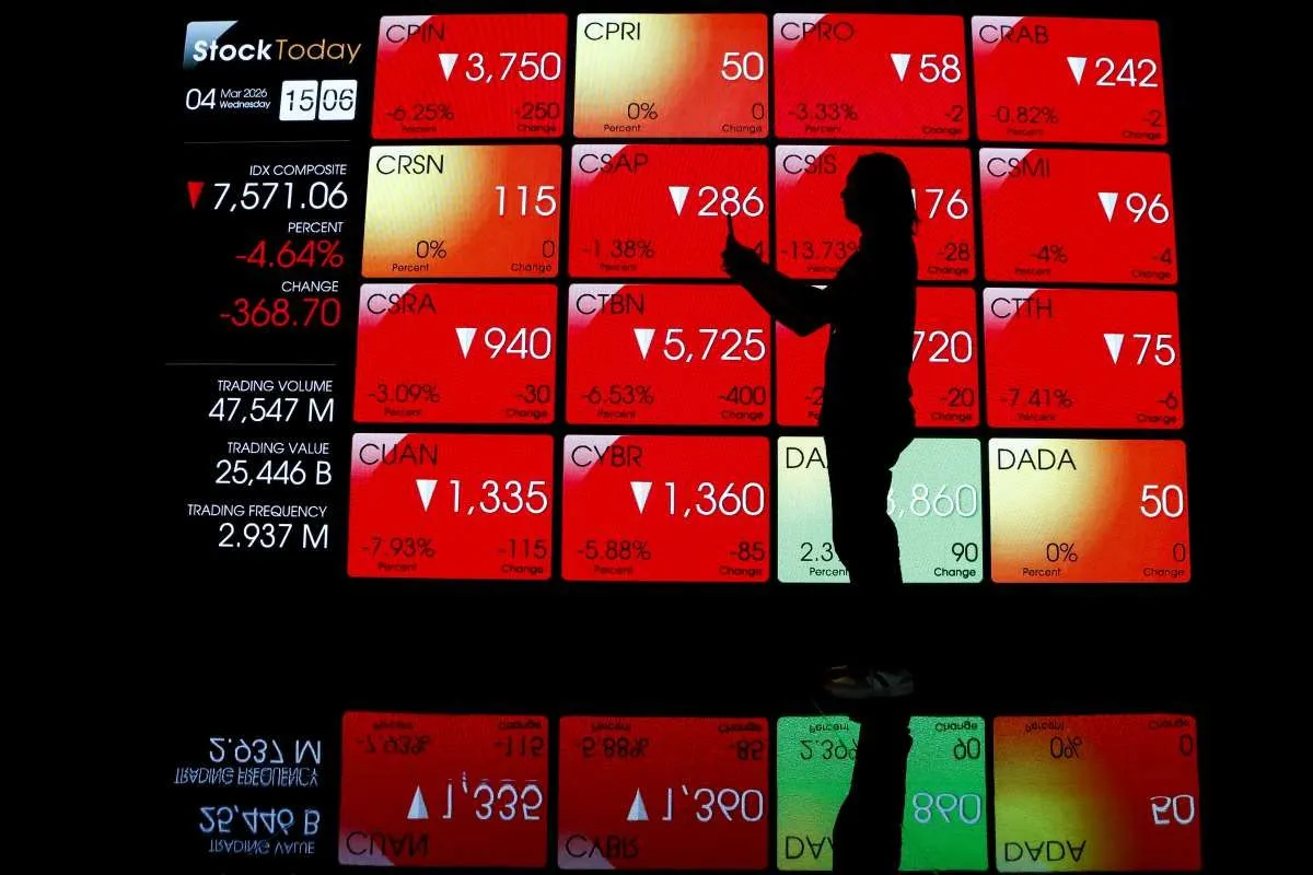 IHSG Jadi Indeks Paling Tertekan di Asia Pasifik, Turun 1,61% pada 16 April