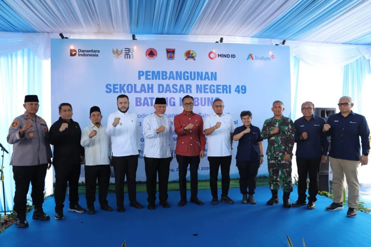 Pembangunan Kembali SDN 49 Batang Kabung Dimulai, Didukung Program TJSL PT Inalum