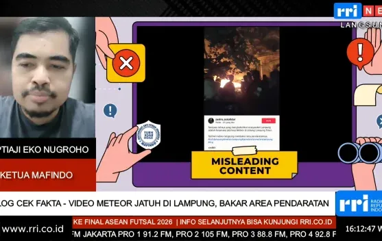Mafindo: Video Viral Klaim Meteor Jatuh di Lampung Tidak Benar, Diduga Sampah Satelit