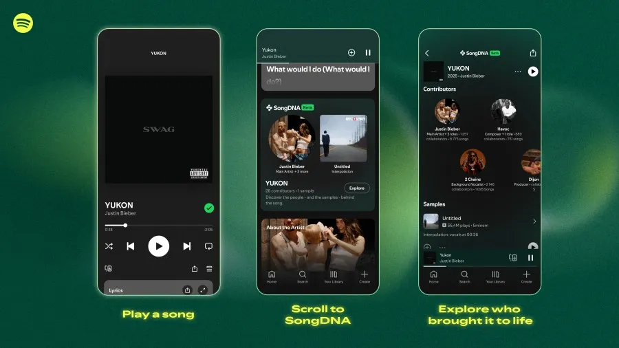Spotify Rilis Fitur SongDNA untuk Menelusuri Koneksi di Balik Lagu Favorit