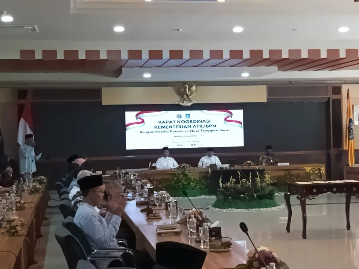 Gubernur NTB: Tata Ruang Jadi Pangkal Kebijakan, Rakor dengan Menteri ATR/BPN Bahas Sinkronisasi dan Sertifikasi Aset