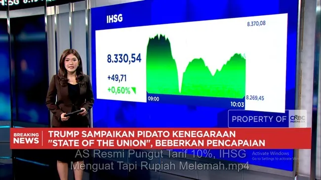 AS Resmi Terapkan Tarif 10%, IHSG Menguat Sementara Rupiah Melemah