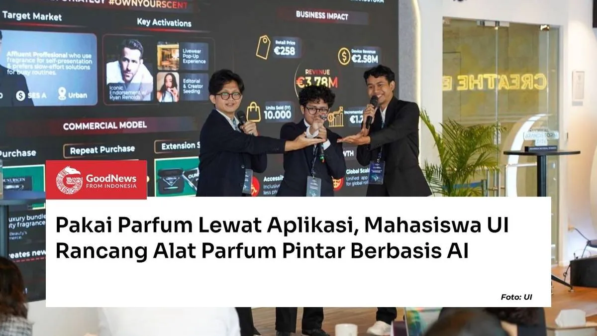 Mahasiswa UI Kembangkan Perangkat Parfum Pintar yang Terintegrasi Aplikasi Berbasis AI