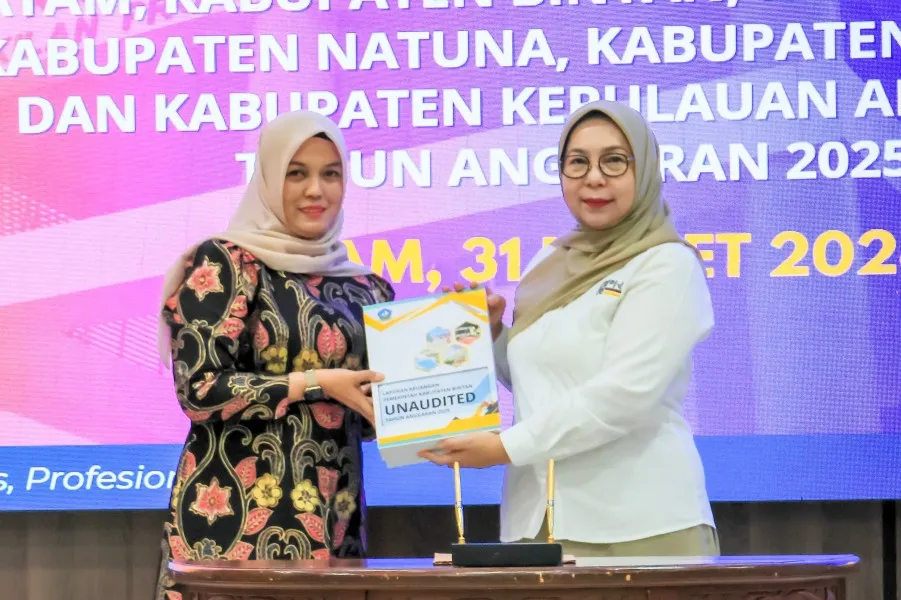 Wabup Bintan Serahkan LKPD 2025 Unaudited ke BPK Kepri